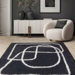 Asiatic rug 94 Infinity Charcoal interior