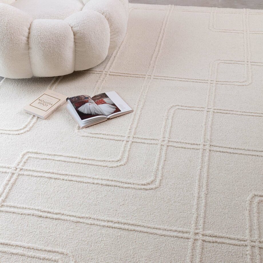 Asiatic rug Ada Ivory interior square new