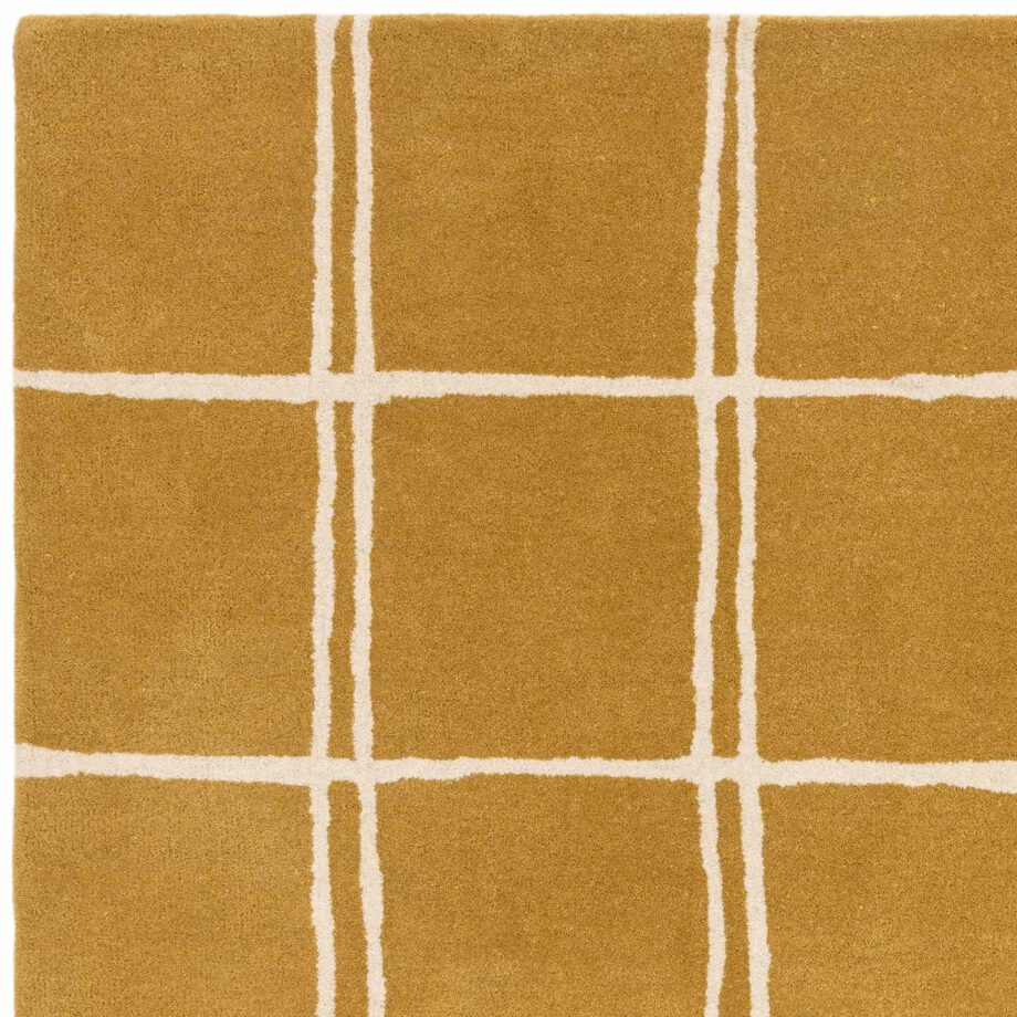 Asiatic rug Albany Grid Gold 2