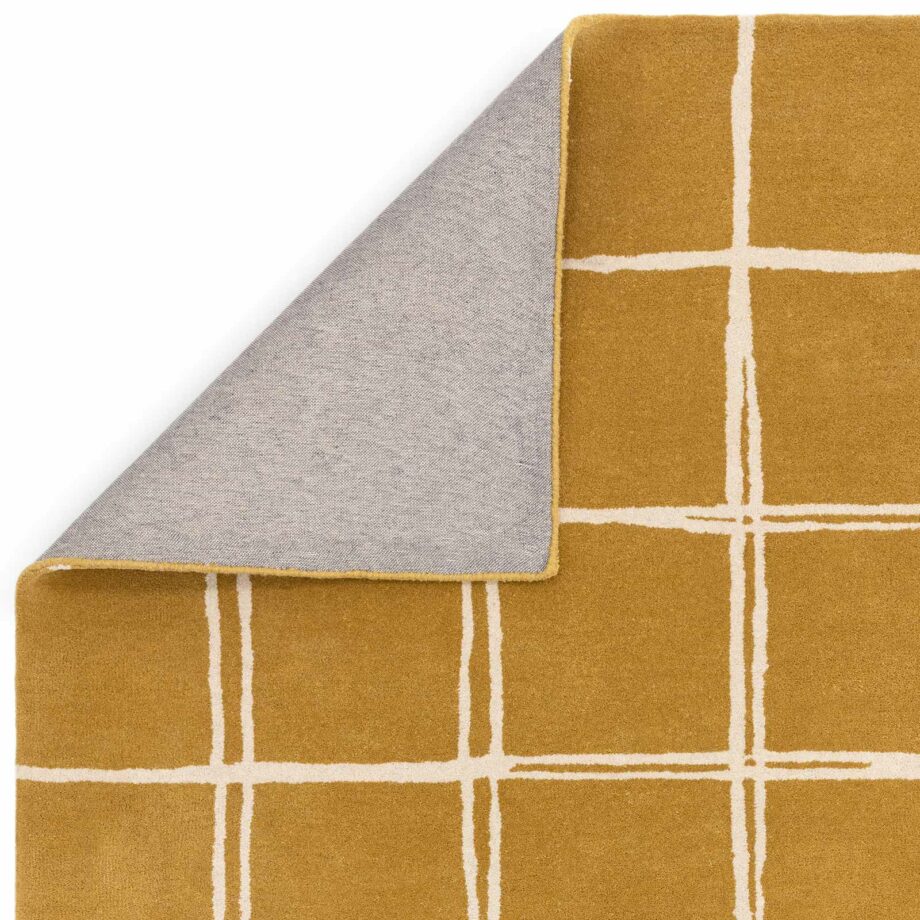 Asiatic rug Albany Grid Gold 3