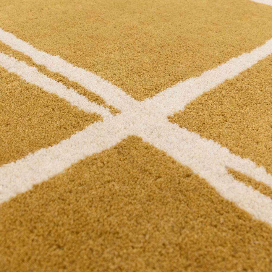 Asiatic rug Albany Grid Gold 4