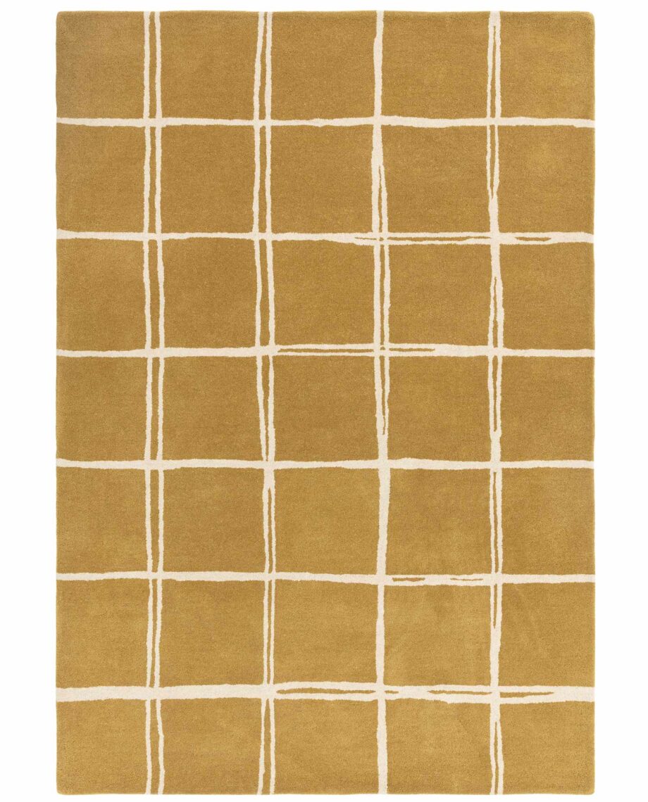 Asiatic rug Albany Grid Gold