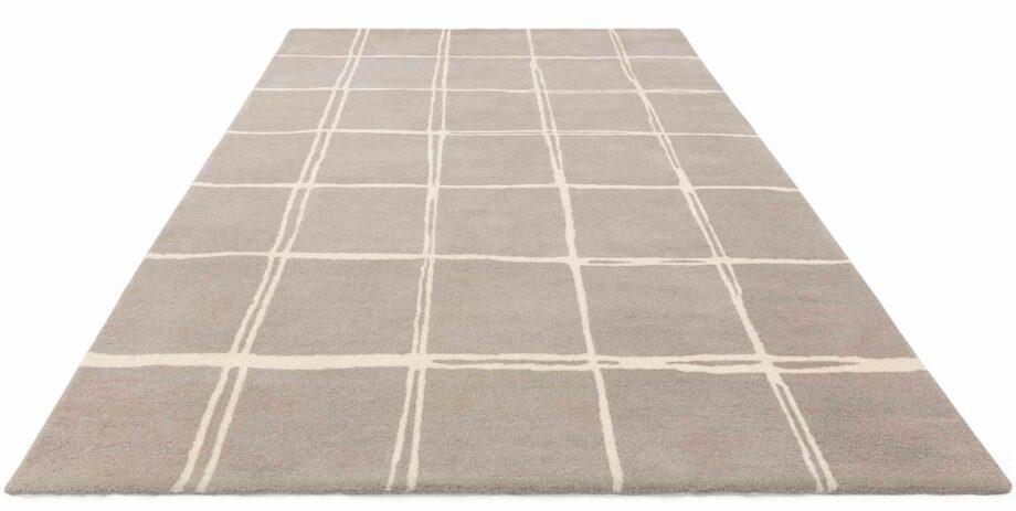 Asiatic rug Albany Grid Grey 1 3D