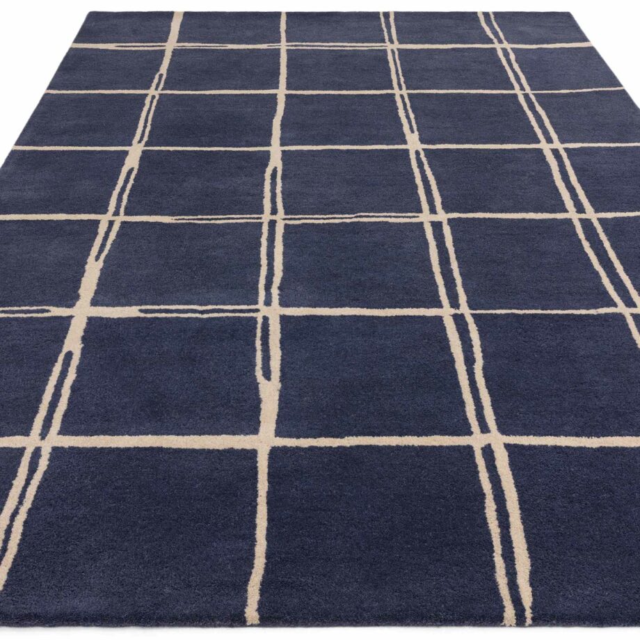 Asiatic rug Albany Grid Marine 1
