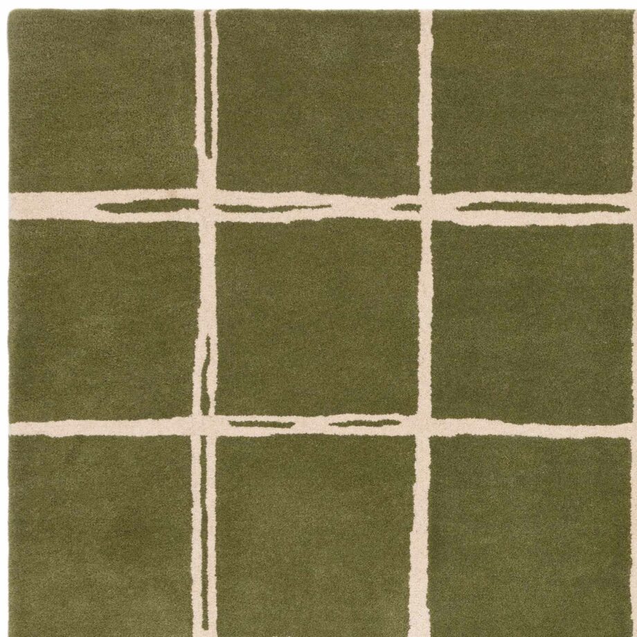 Asiatic rug Albany Grid Olive 2