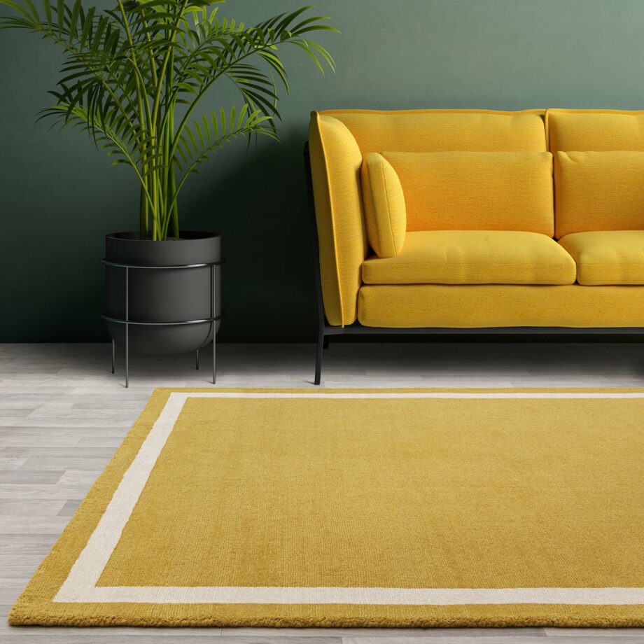 Asiatic rug Albi Ochre interior new square