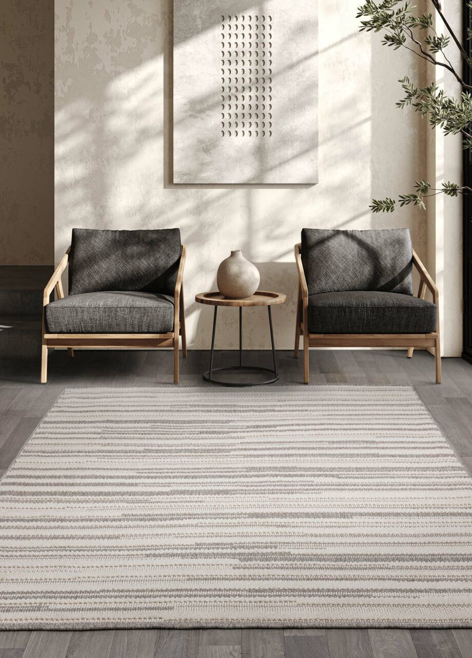 Asiatic rug Camber Sripe Grey interior new 1