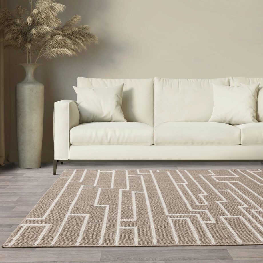 Asiatic rug Camber Track Sand interior square