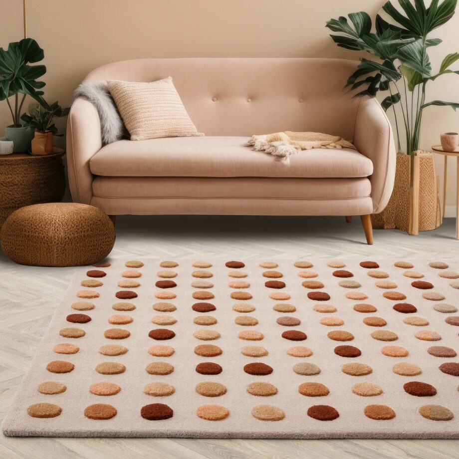 Asiatic rug Dotty Earth interior new square