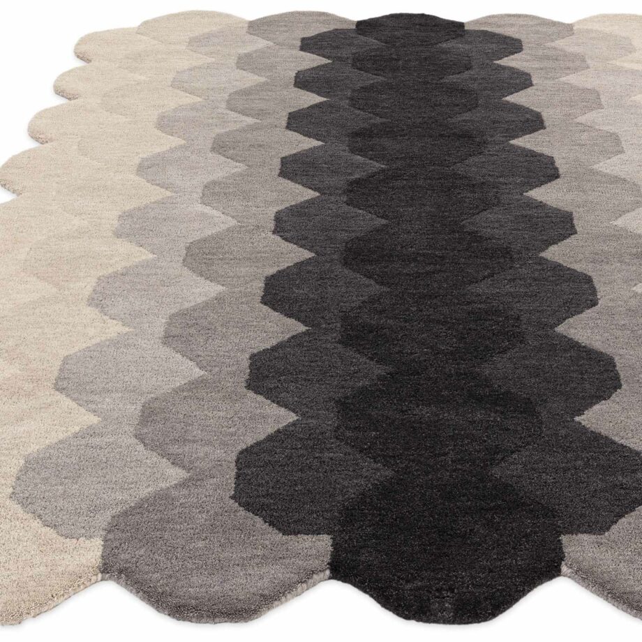 Asiatic rug Hive Charcoal 1