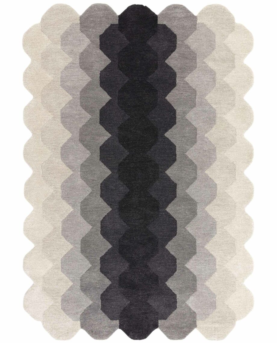 Asiatic rug Hive Charcoal
