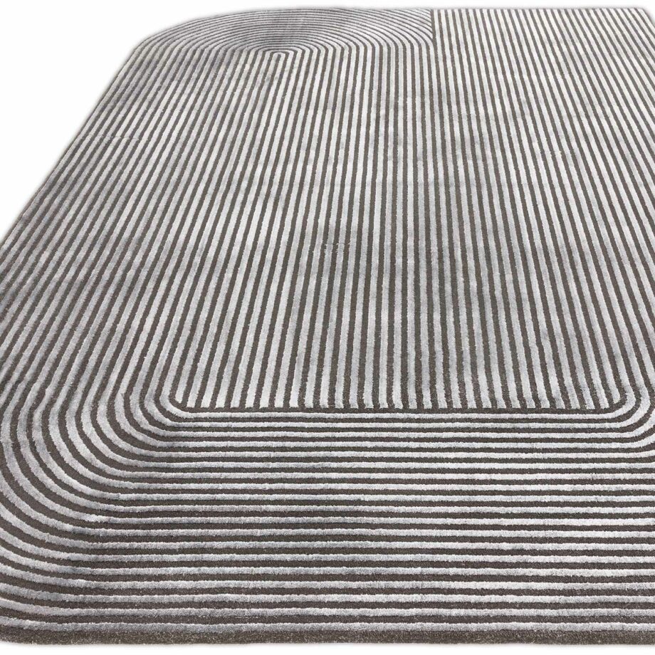 Asiatic rug Kuza Shape Black Charcoal 1