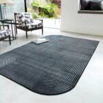 Asiatic rug Kuza Shape Black Charcoal interior square