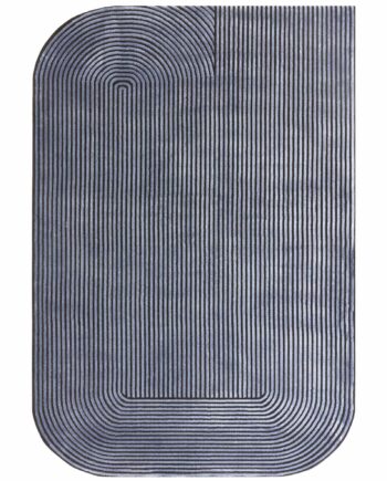 Asiatic rug Kuza Shape Black Navy