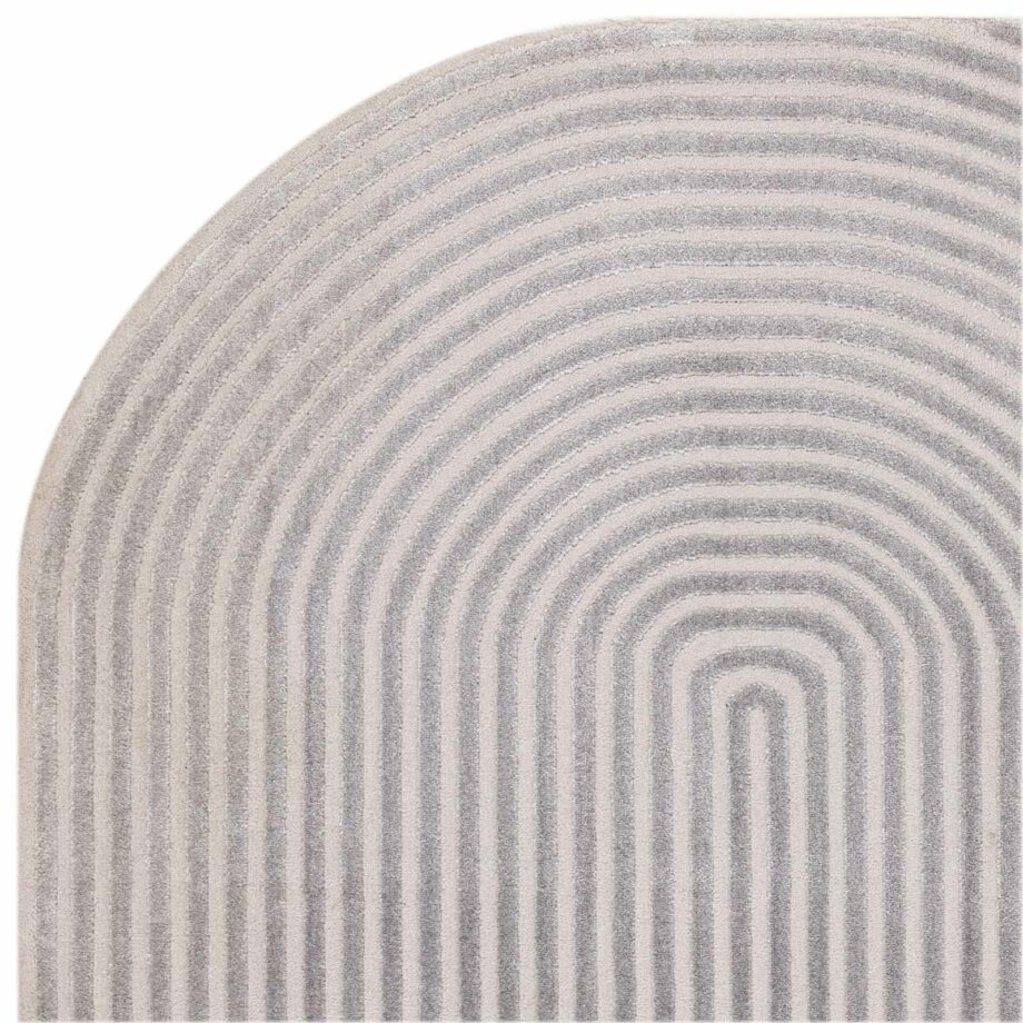 Asiatic rug Kuza shape silver grey 2
