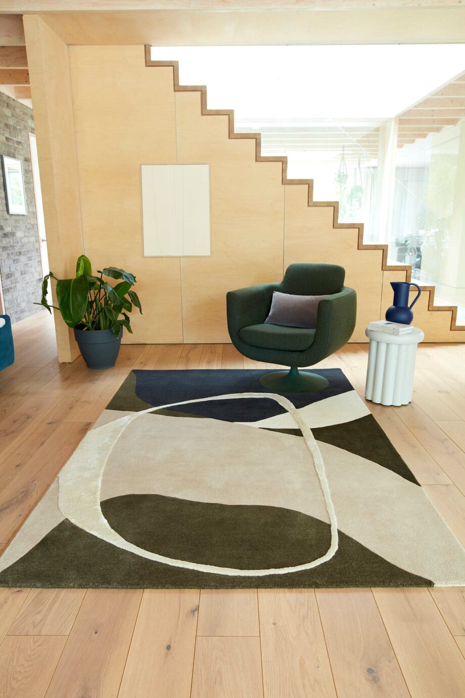 Asiatic rug Matrix 103 Signature Moss interior