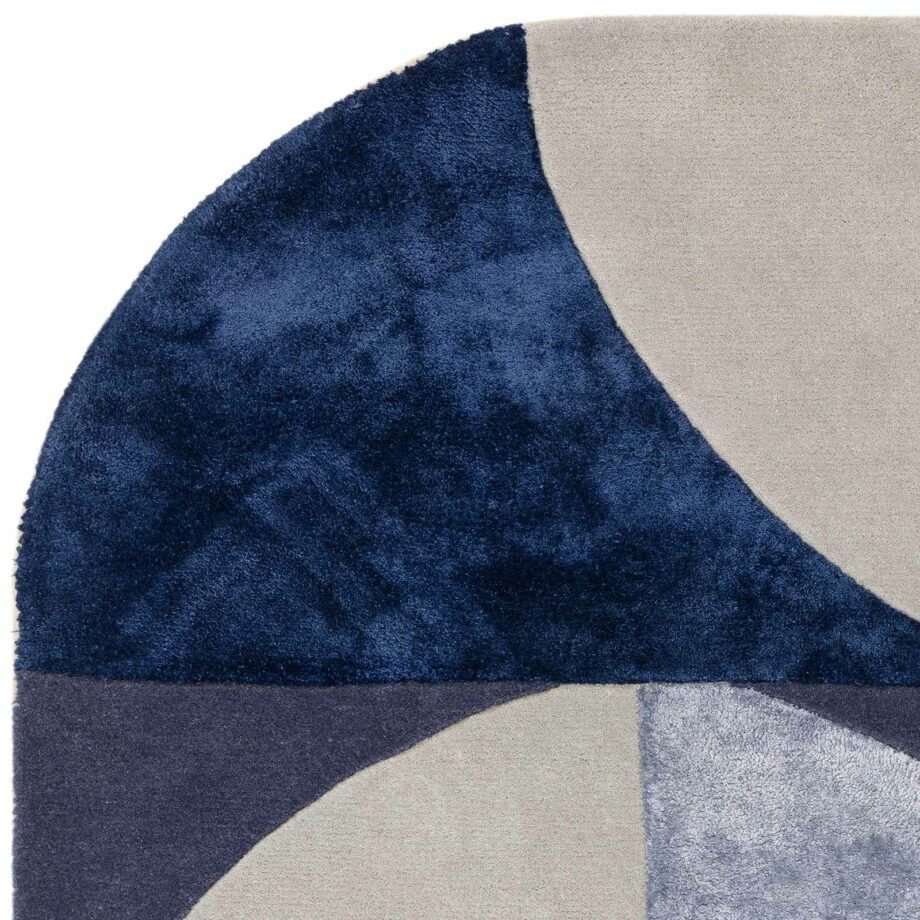 Asiatic rug Matrix 74 Oval Indigo 2