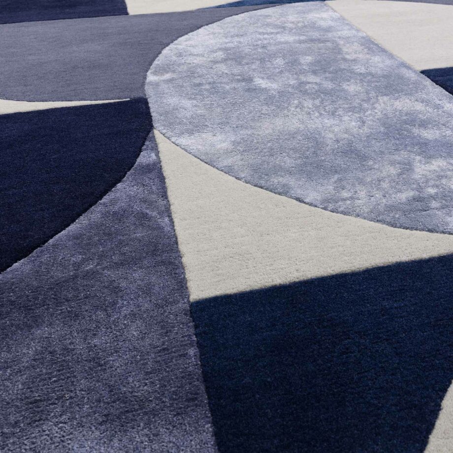 Asiatic rug Matrix 74 Oval Indigo 4