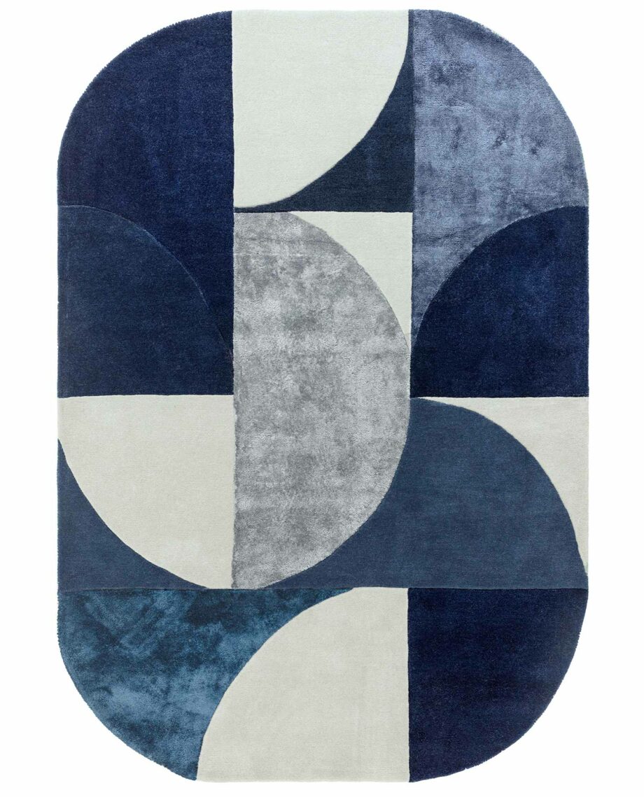 Asiatic rug Matrix 74 Oval Indigo