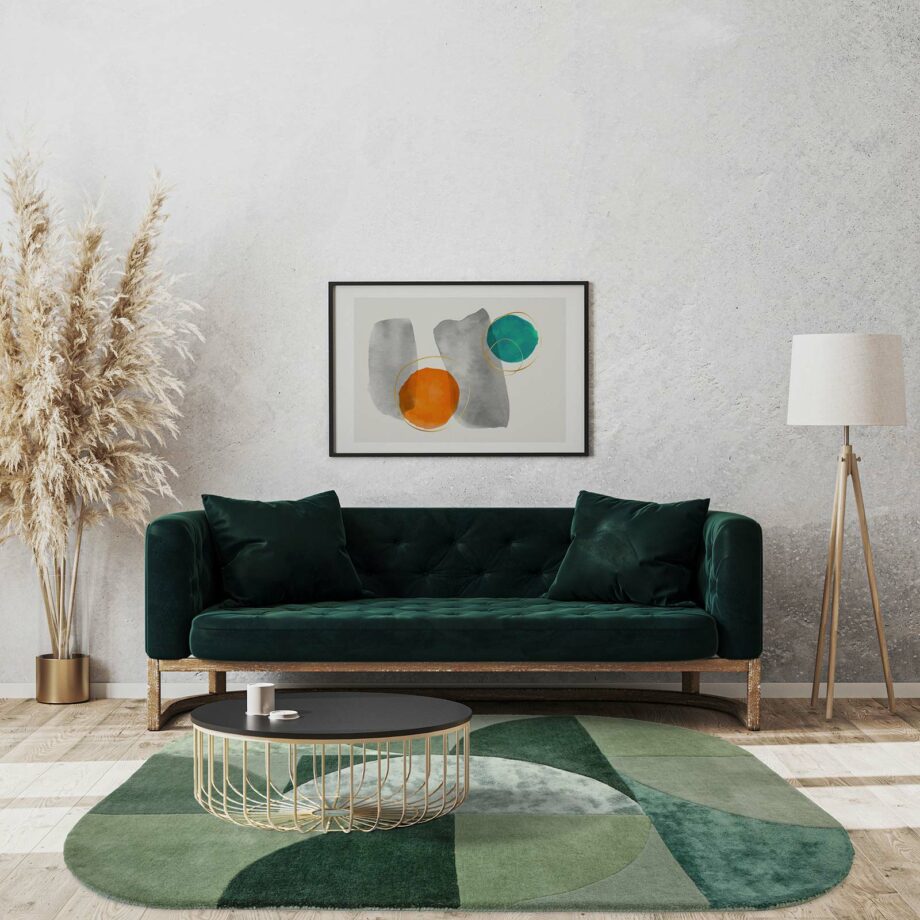 Asiatic rug Matrix 75 Oval Forest interior
