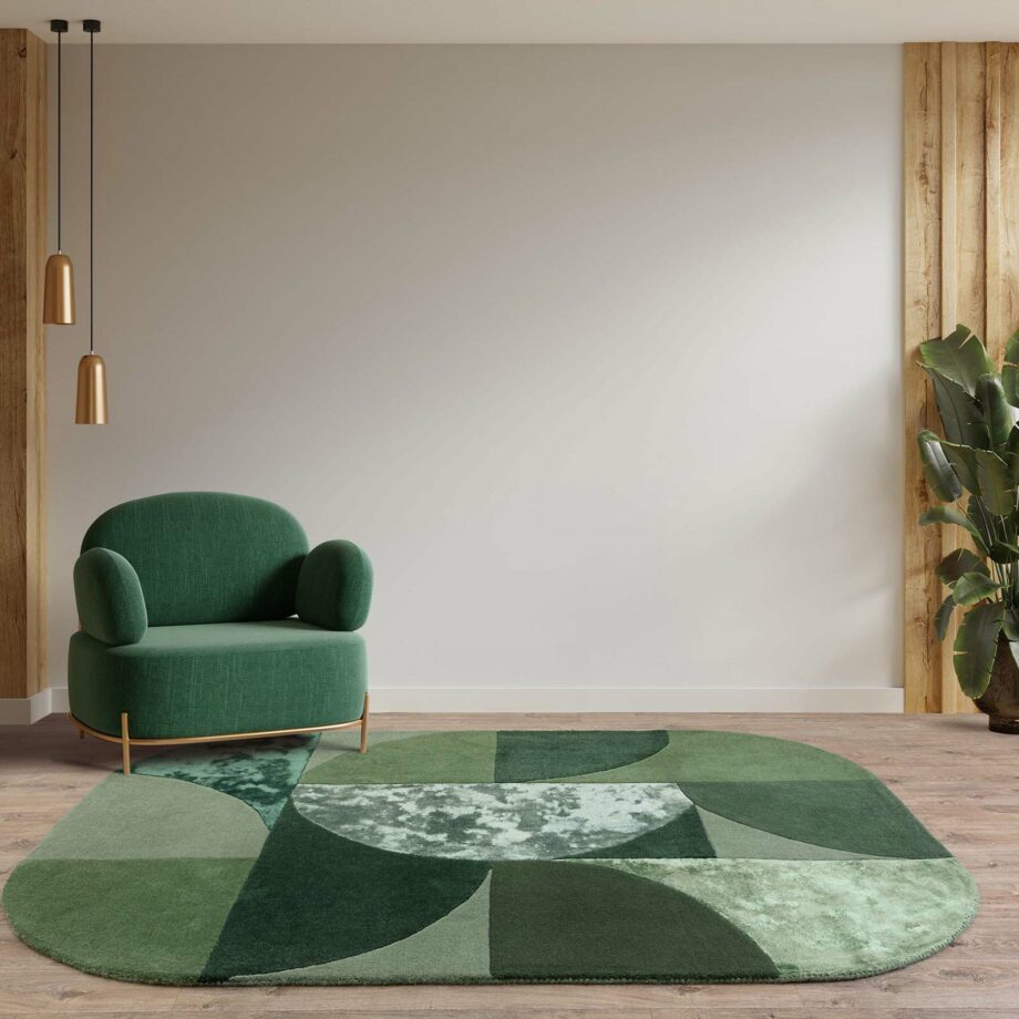 Asiatic rug Matrix 75 Oval Forest interior square
