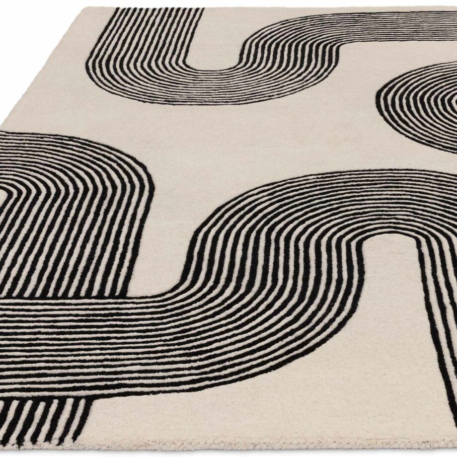 Asiatic rug Matrix 87 Arches Black 1