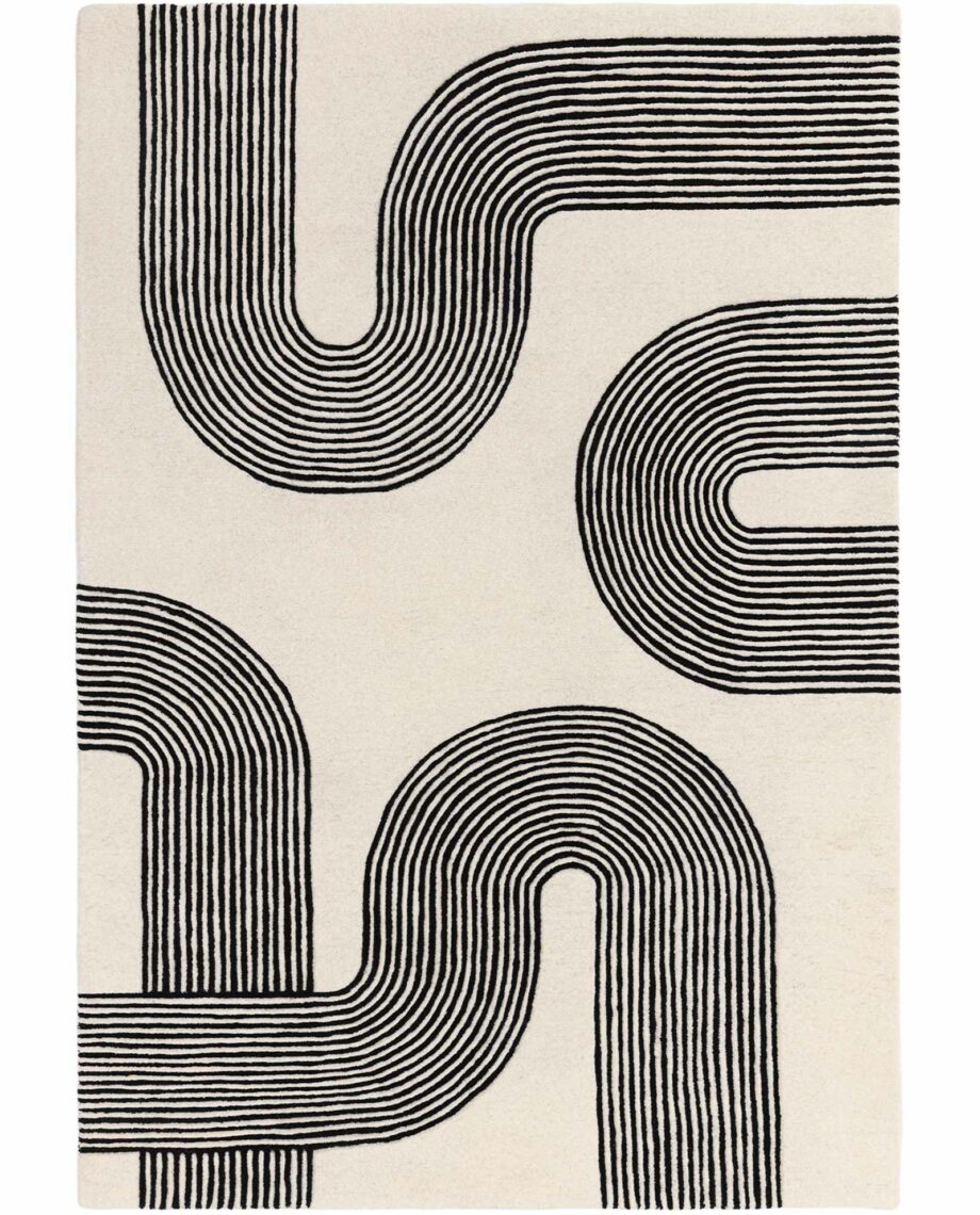 Asiatic rug Matrix 87 Arches Black