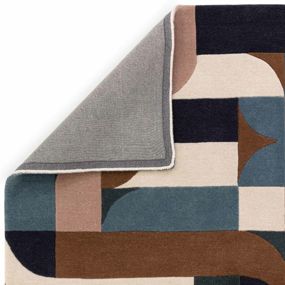 Asiatic rug Matrix 89 Klotski Teal 3