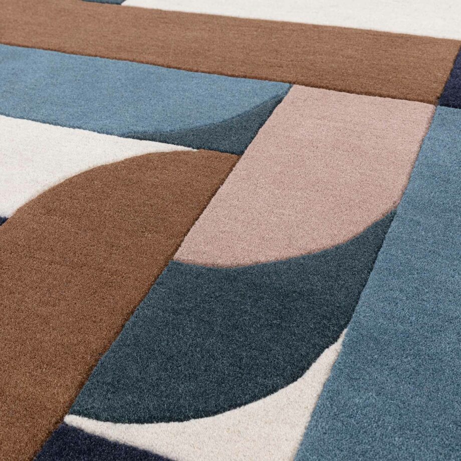 Asiatic rug Matrix 89 Klotski Teal 4