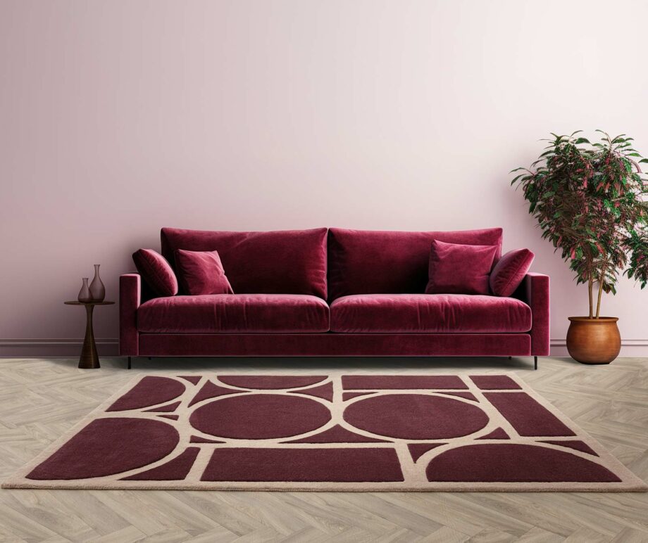Asiatic rug Metro Plum interior new