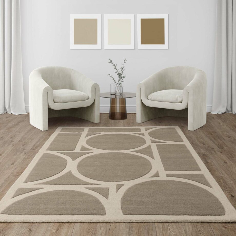 Asiatic rug Metro Taupe interior square