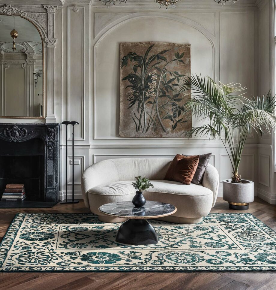 Louis De Poortere rug Antiquarian Suzani 9733 Suzani Notos Ambiance