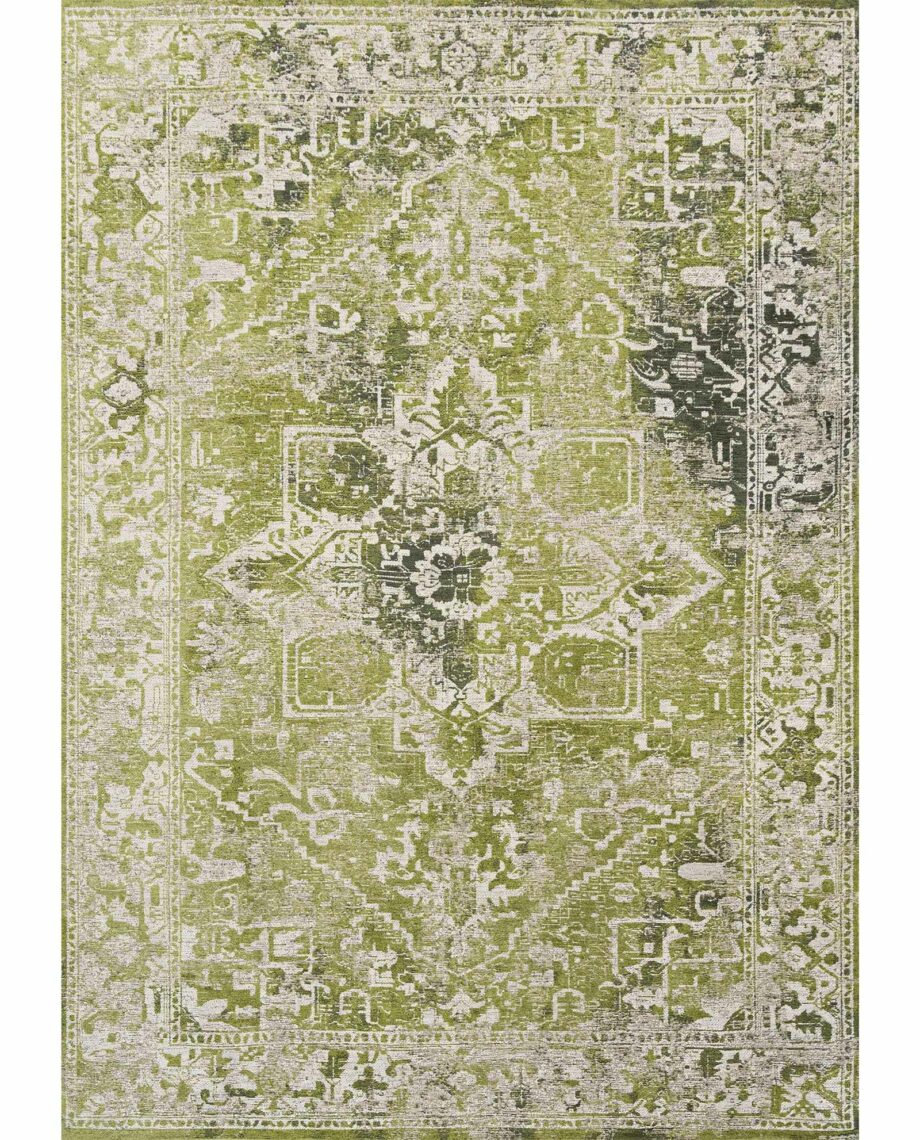 Louis De Poortere rug Antiquarian Tabriz 9645 Olive Wood