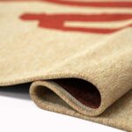 Louis De Poortere rug Craft Ribbon 9847 Imperial Red fold