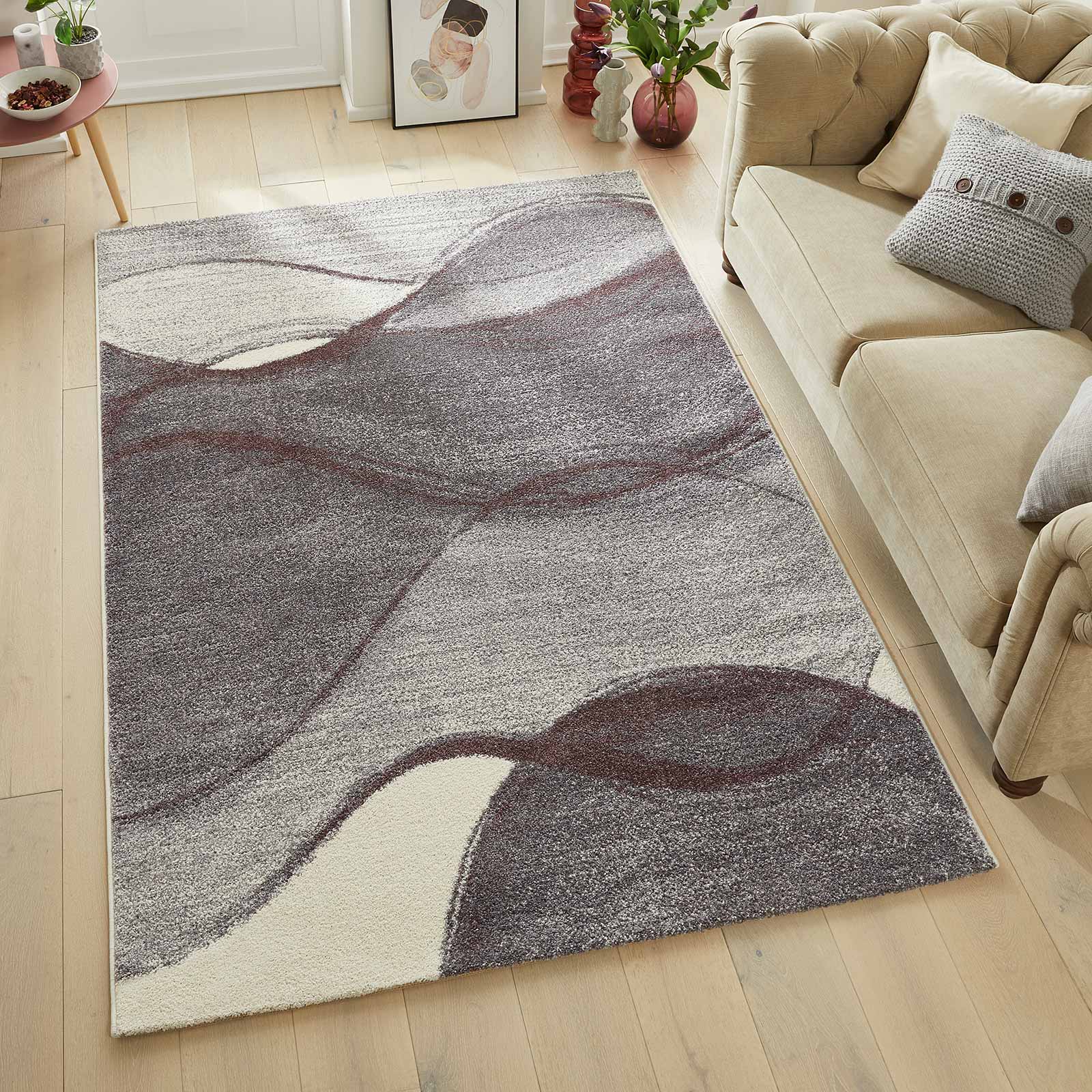Concept Looms rug Somerset SOM103 WHITE PLUM