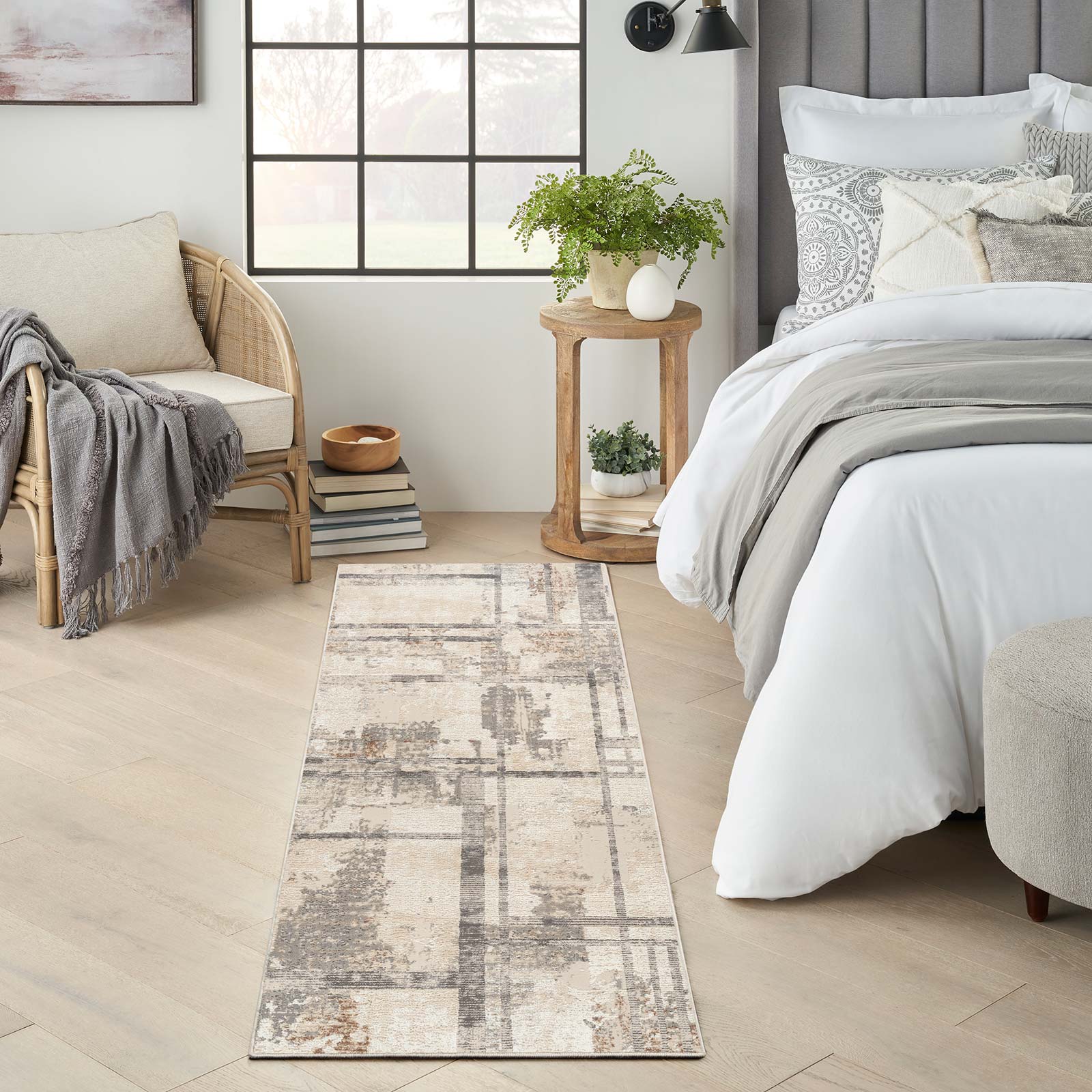 Nourison rug Sustainable Trends SUT02 IVMTC IVORY MULTICOLOR 2x8 099446954176 interior 1