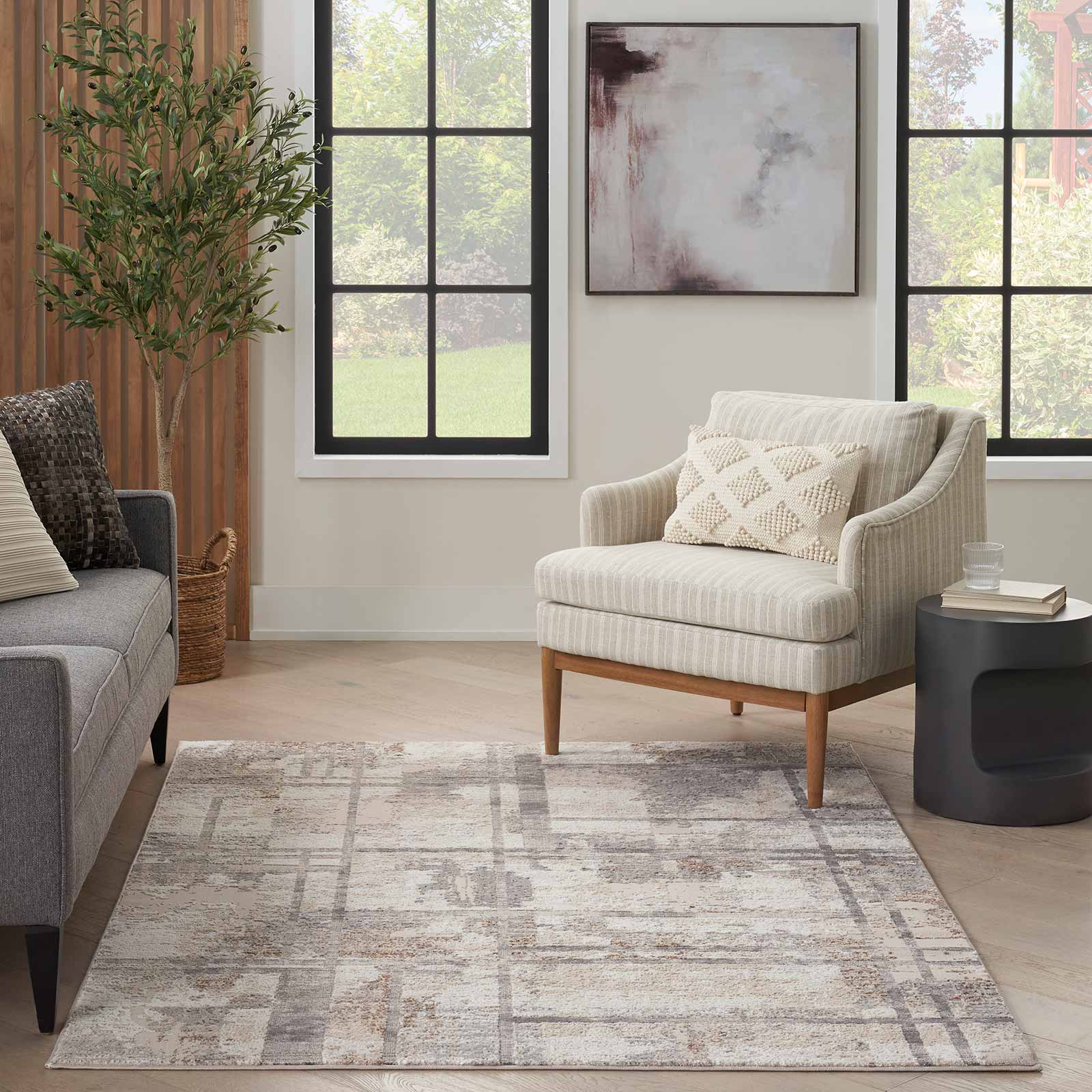 Nourison rug Sustainable Trends SUT02 IVMTC IVORY MULTICOLOR 5x7 099446954190 interior 3