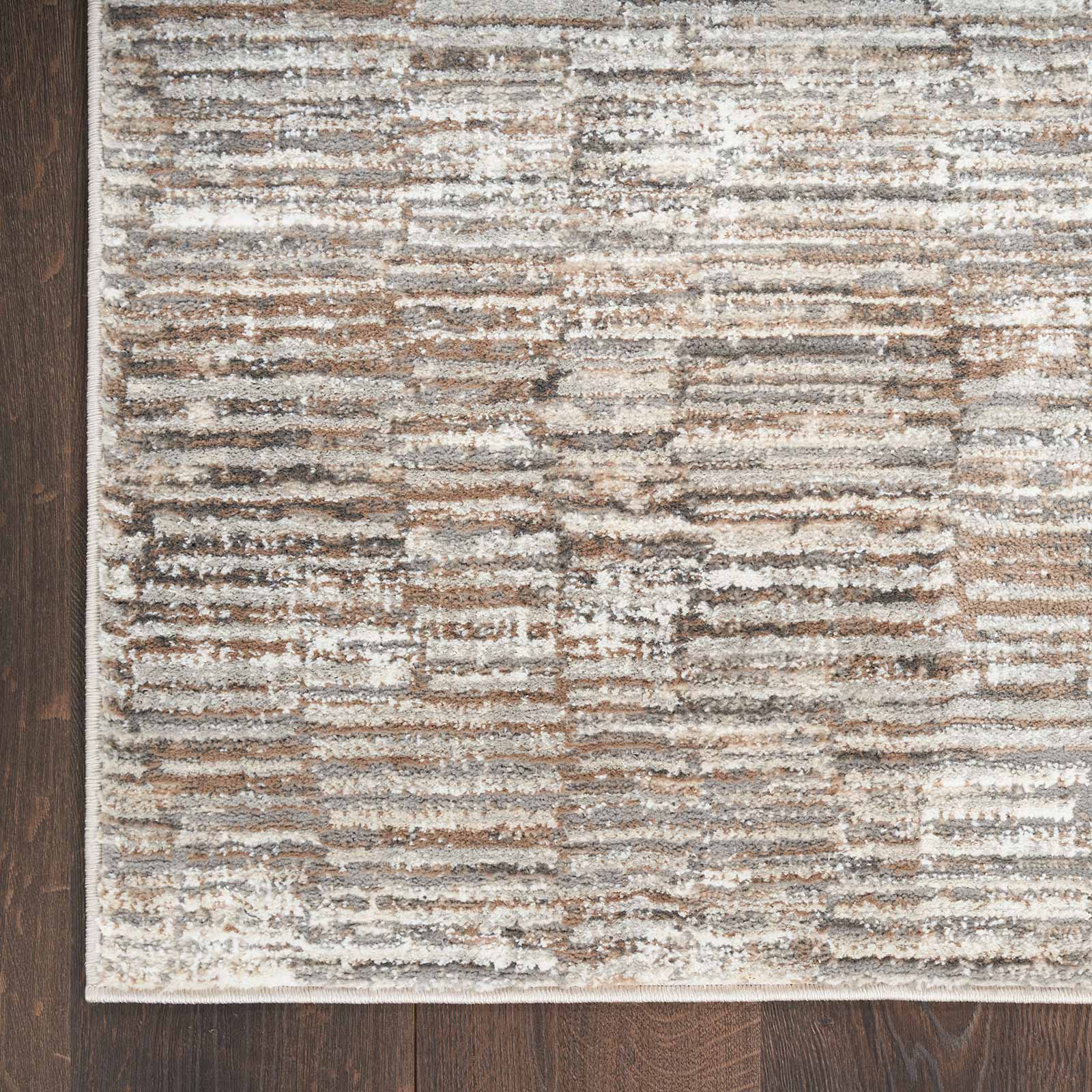 Nourison rug Sustainable Trends SUT06 IVMOC IVORY MOCHA 5x7 099446954411 corner