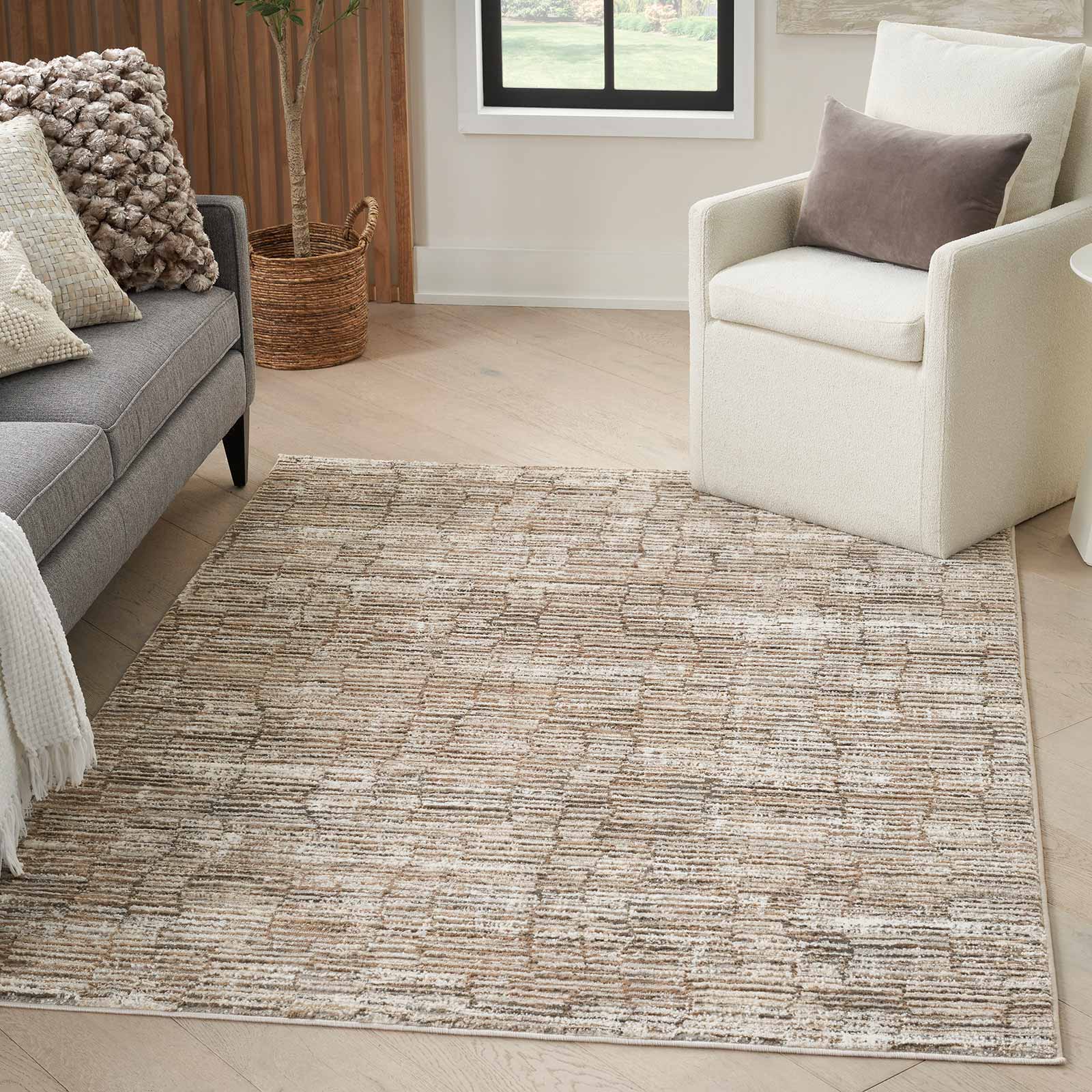 Nourison rug Sustainable Trends SUT06 IVMOC IVORY MOCHA 5x7 099446954411 interior 1