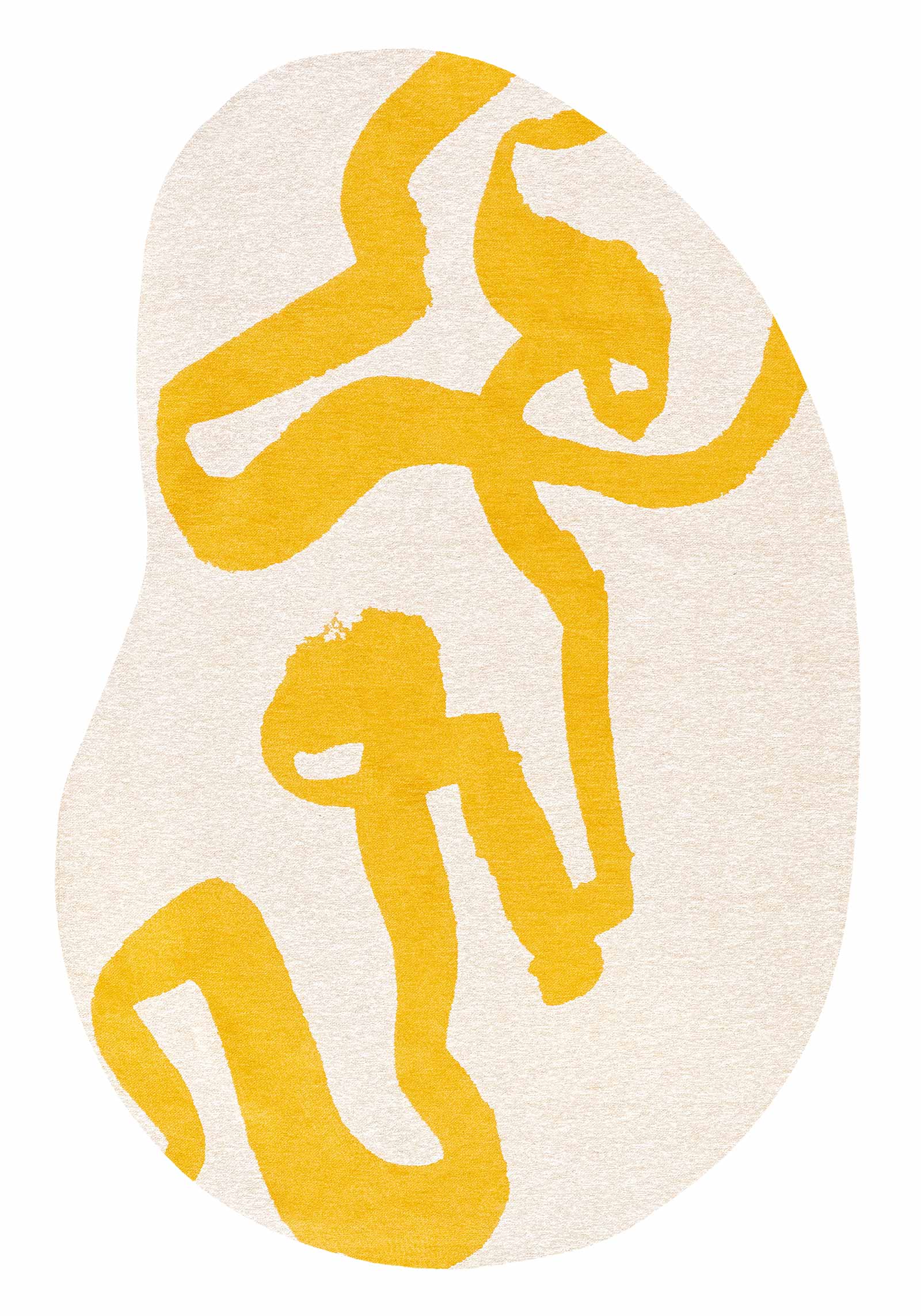 Louis De Poortere rug Craft 2084 Ribbon Pure Yellow peanut 1